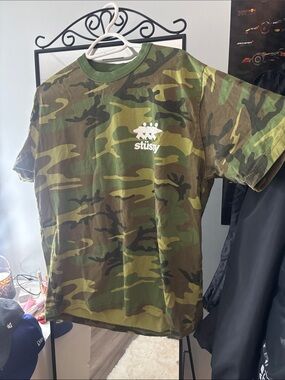 Stussy Green Camo T-Shirt